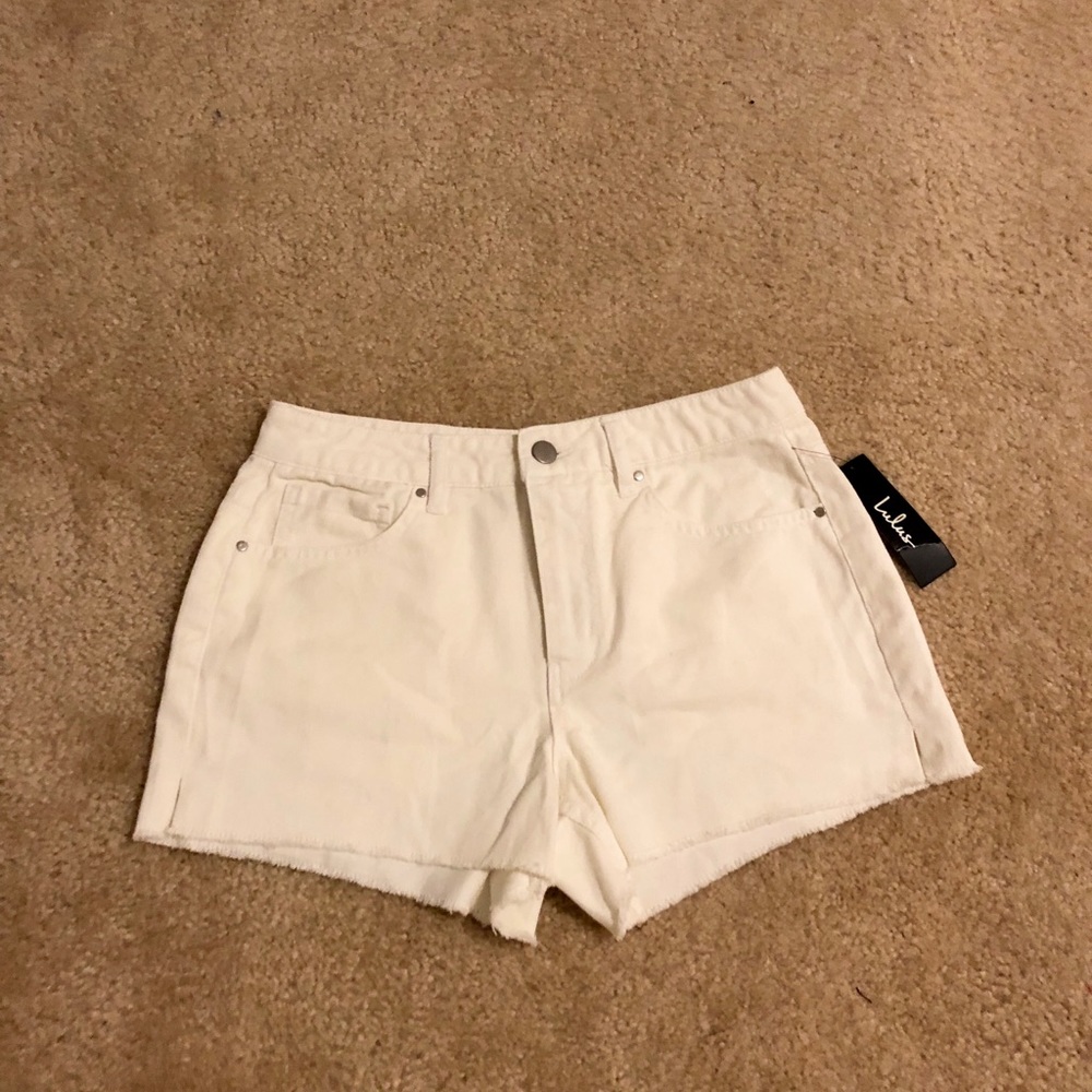 NWT White Cutoff Shorts